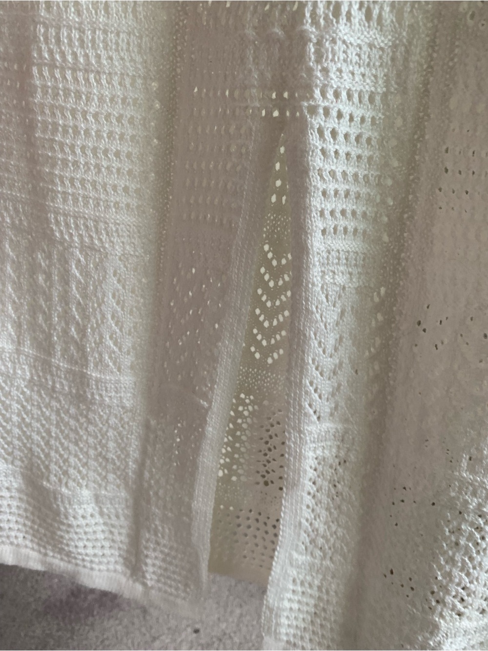 NWT Crochet Maxi Dress in Ivory - Picture 7 of 8